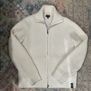 Todd Snyder Waffle Cashmere Full Zip Sweater